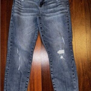 KENDALL + KYLIE Blue Denim THE ULTRA BABE SKINNY Distressed Jeans ~ Size 3